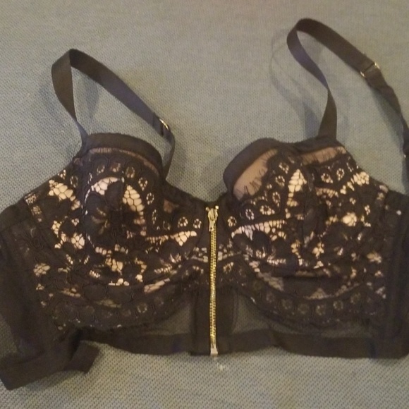 Victoria's Secret Other - Lace bustier with zipper front Victoria's Secret Other - Lace bustier with zipper front